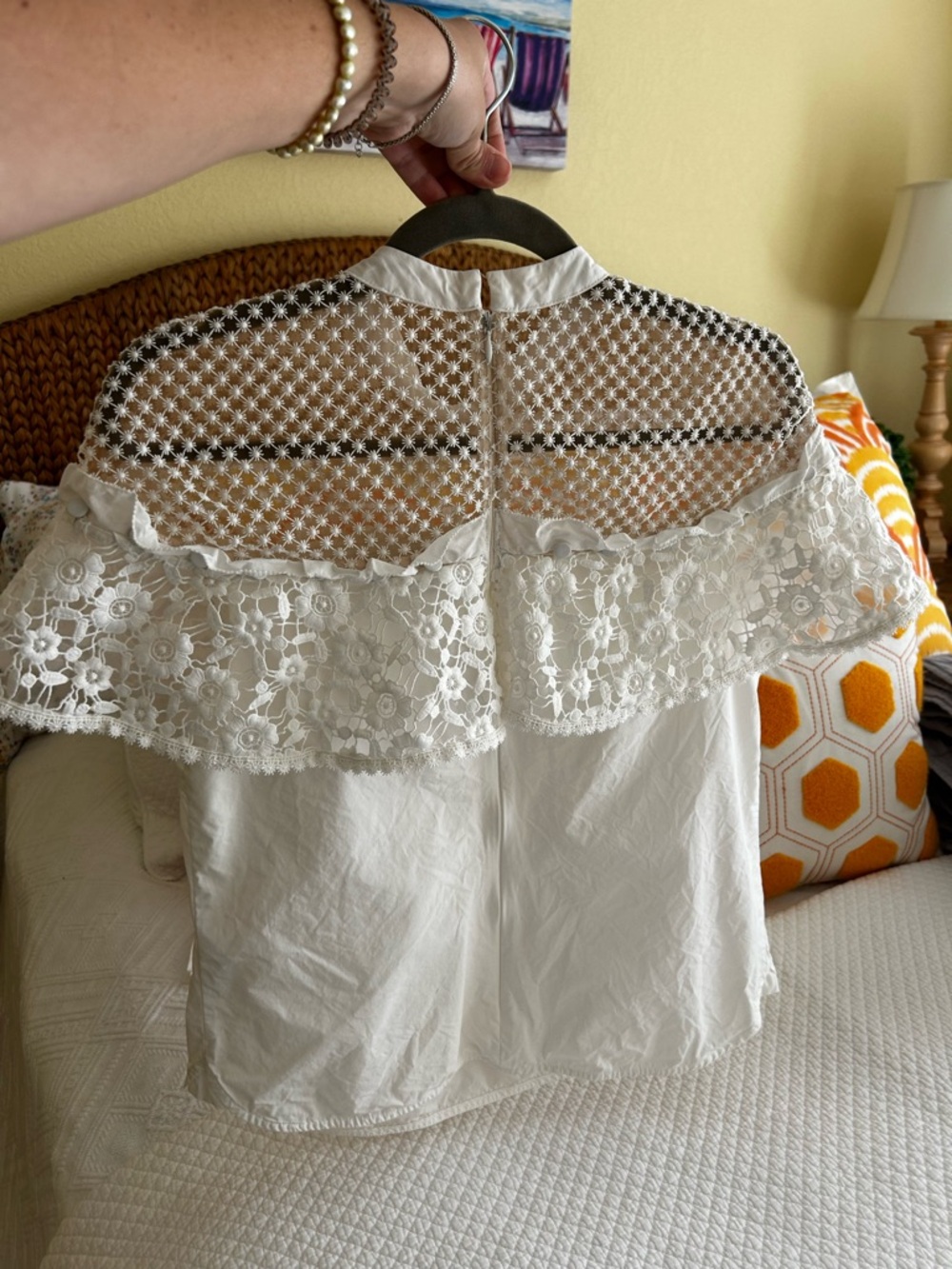 Self Portrait Ruffle Lace Top - Picture 9 of 12